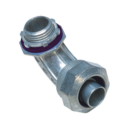 Sigma Engineered Solutions Conduit Fitting Connector, Liquid-Tight, Die Cast Zinc, Red 49471